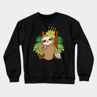 Sloth King Crewneck Sweatshirt